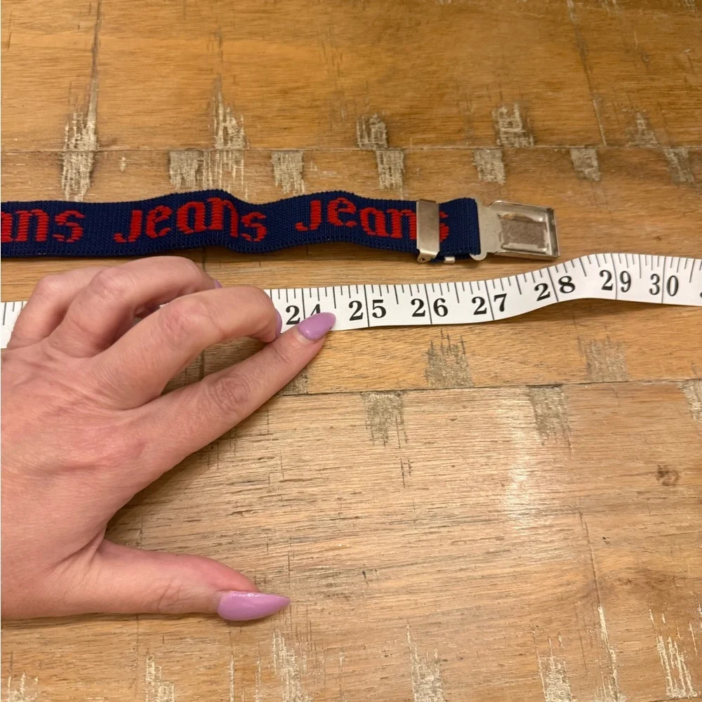 VTG Little Boy Blue and Red Jeans Belt